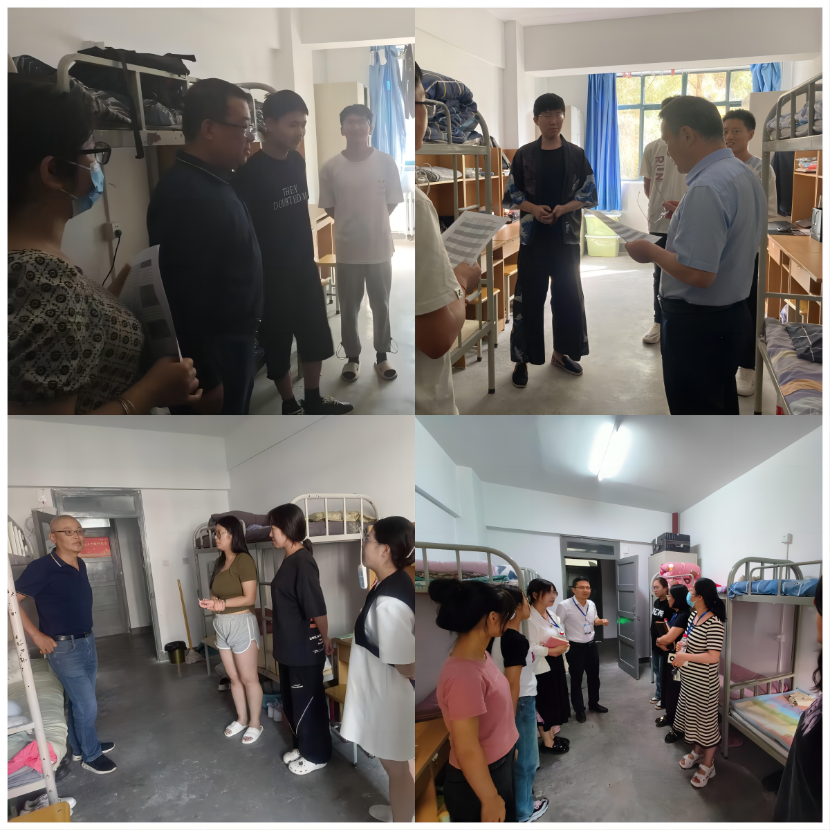 k8凯发院领导到宿舍看望2023级新生